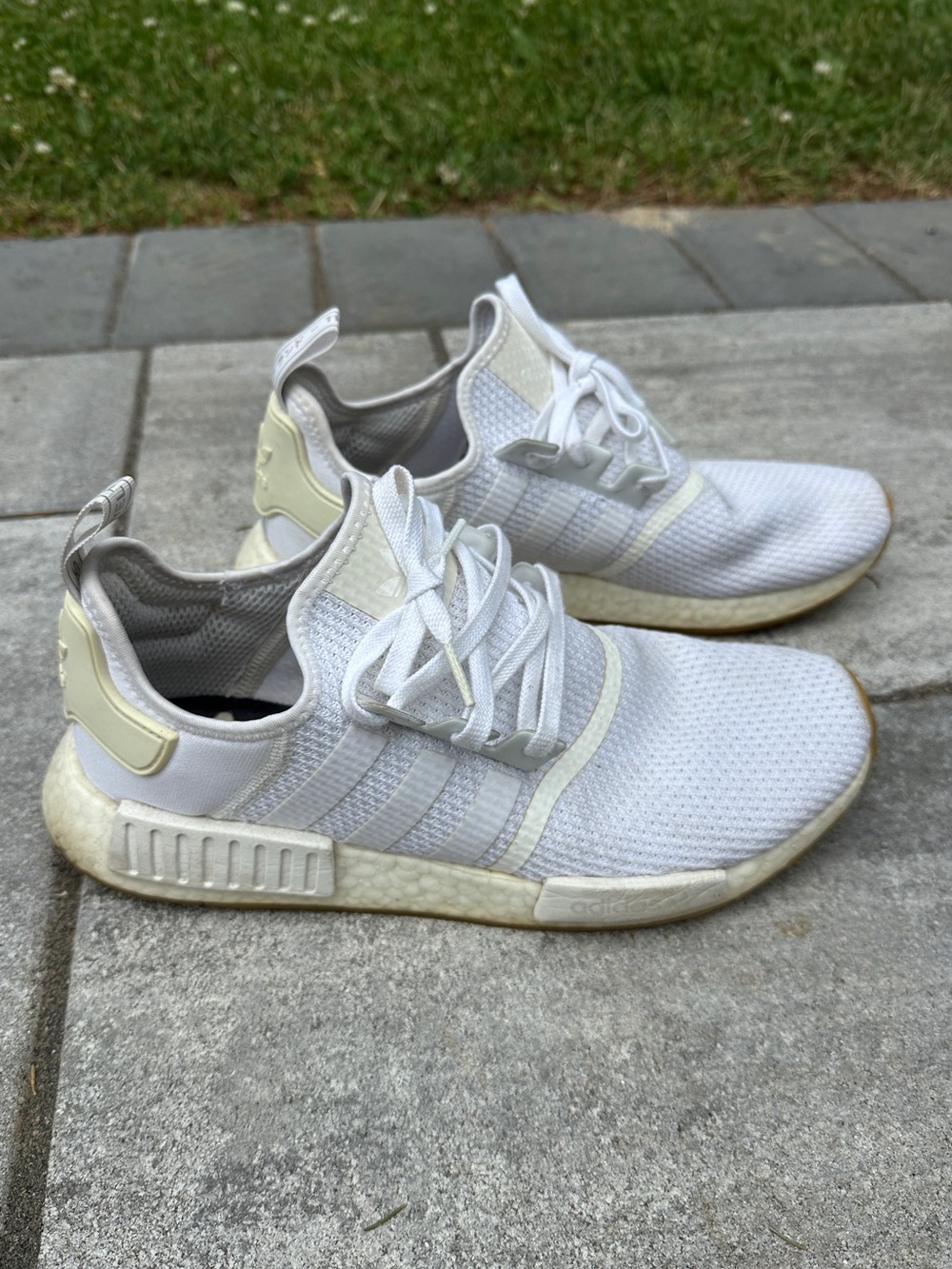 Men’s adidas NMD_R1 Cloud White sneakers